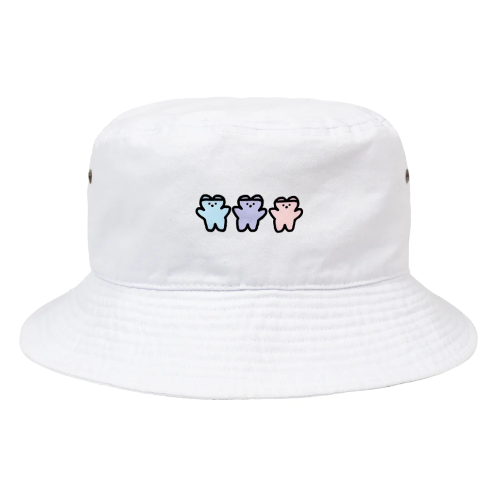 くまくま。ショップのめるへんゆめのかわいい世界 Bucket Hat