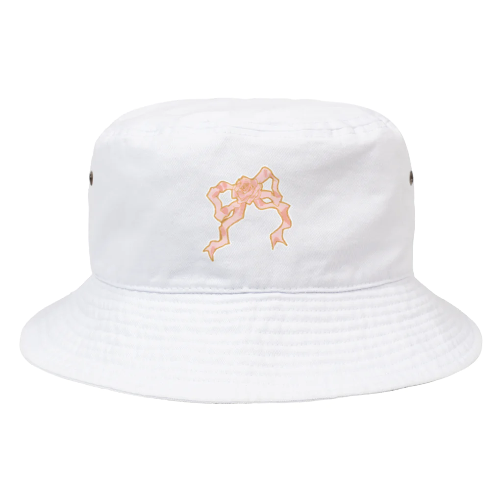 ichigotomahou.のpink ♡ ribbon バケットハット Bucket Hat