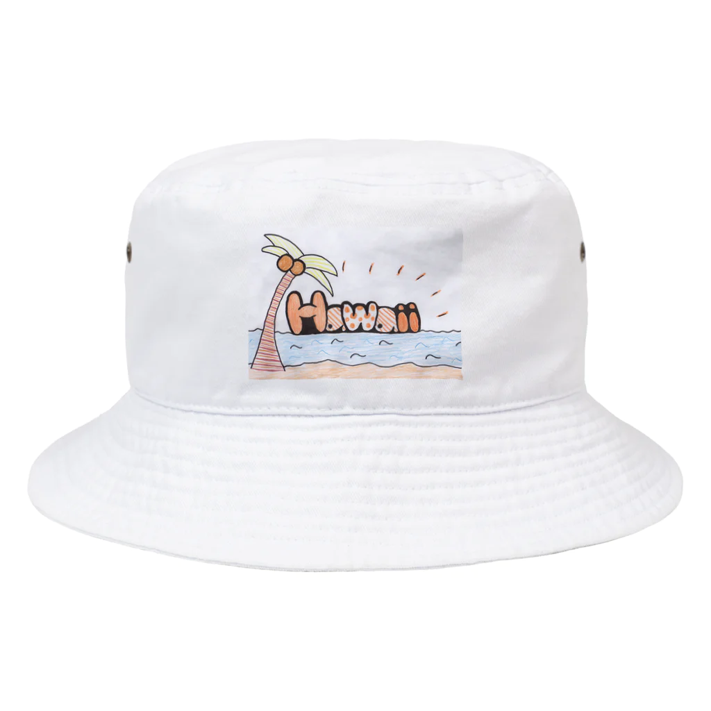 N子の絵日記の太陽がさんさんハワイ Bucket Hat