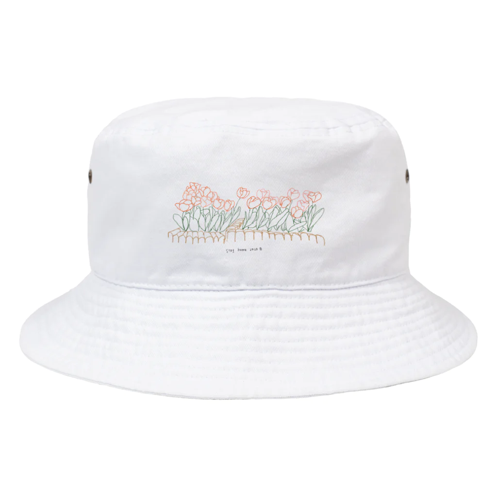 ヤングコーン市場のそよ風チューリップ Bucket Hat