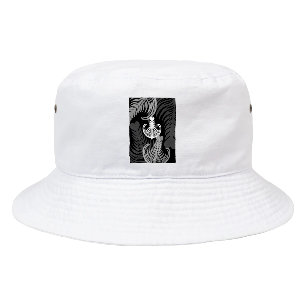 Prism coffee beanの【ラテアート】ブラックリーフ Bucket Hat