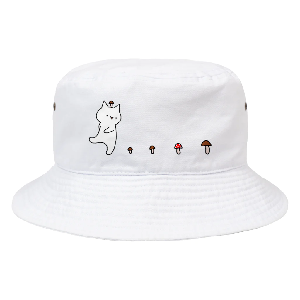 おにぎり先生のなめこがぽにょ～ん Bucket Hat