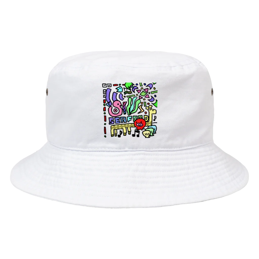 くぼじのSEAFOOD Bucket Hat