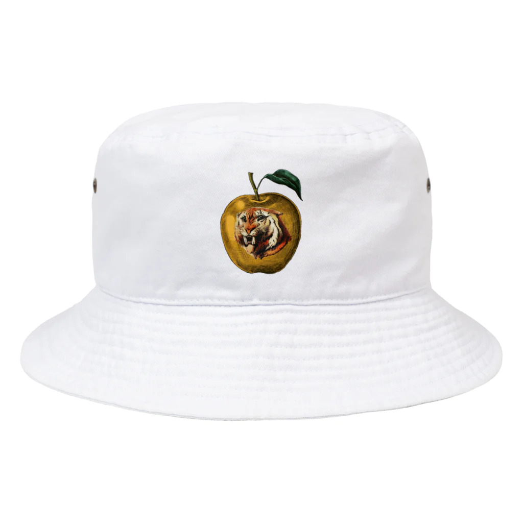 HANDSOMEの虎と黄色いりんご_Tiger and apple Bucket Hat