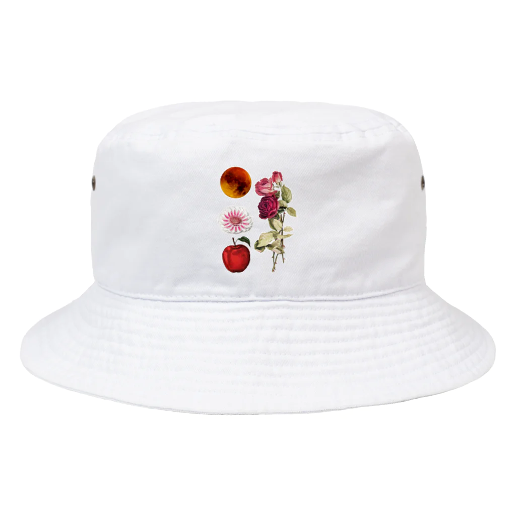 HANDSOMEの赤いりんごと赤い薔薇と赤い月と Bucket Hat