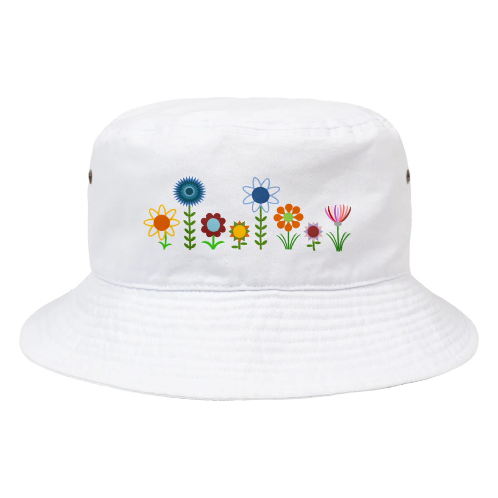 うさぎのきた道&のお花たちE Bucket Hat