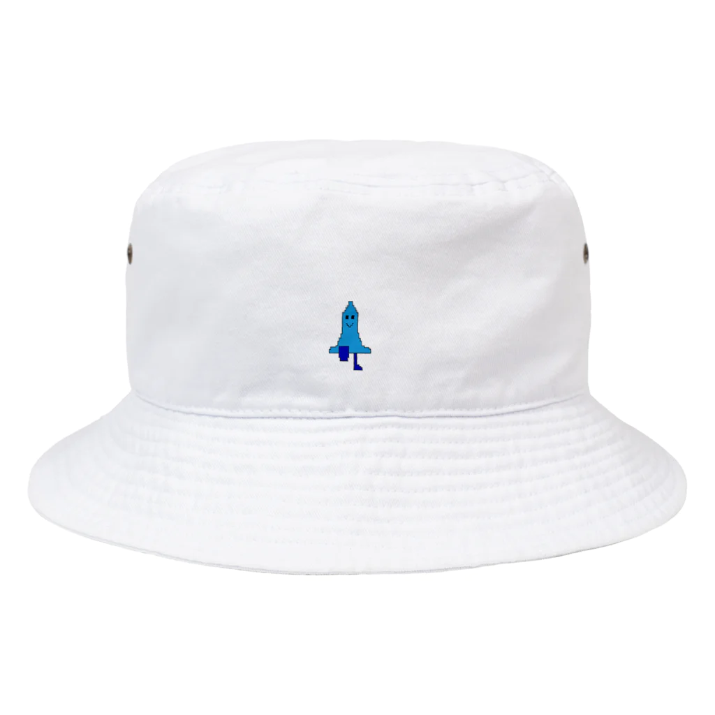 白いチューリップ　のコンドームくん Bucket Hat