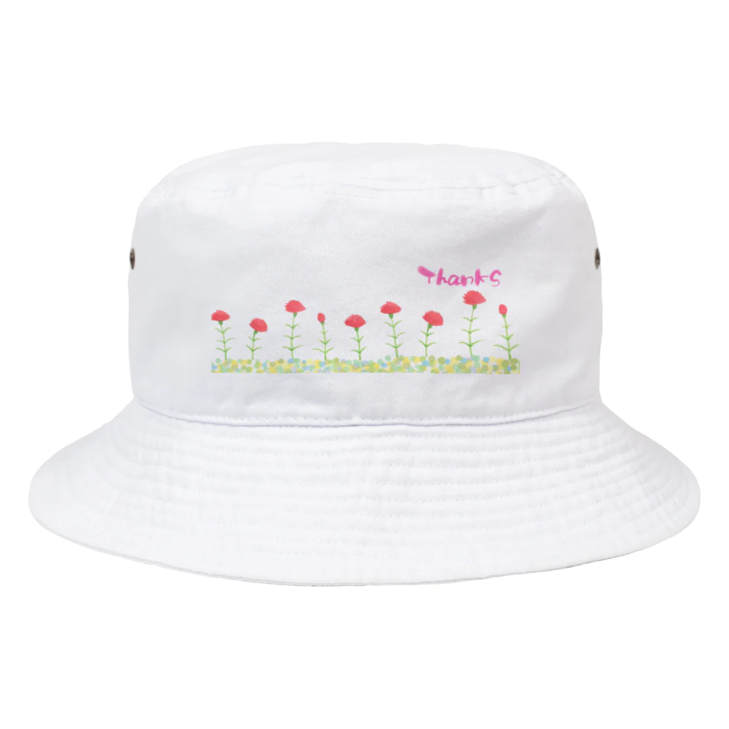 mint shopのTHANKS カーネーション Bucket Hat