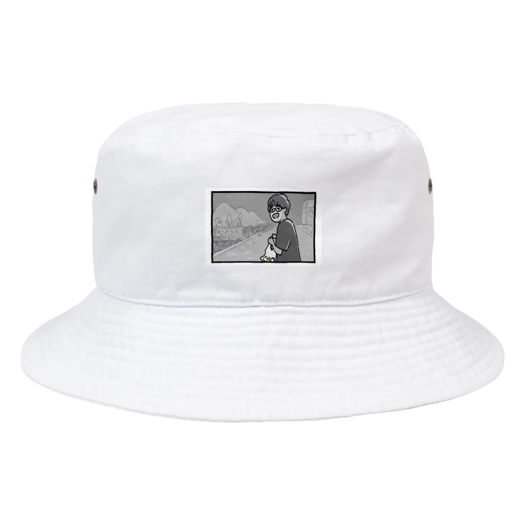 ちかフジ☕のメガネの男の子 Bucket Hat