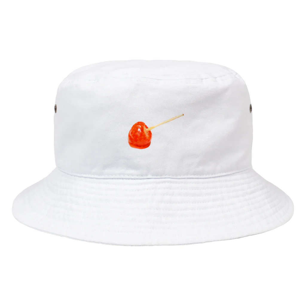 ぺちょんのいちご飴 (photo) Bucket Hat