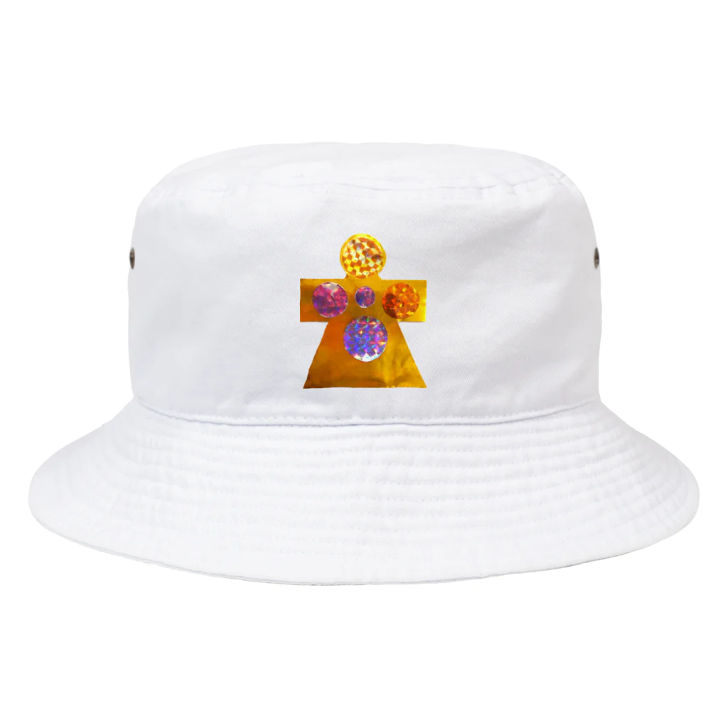 湯沢恵理　宇宙アイテムのメタリックお守り宇宙人ハット Bucket Hat