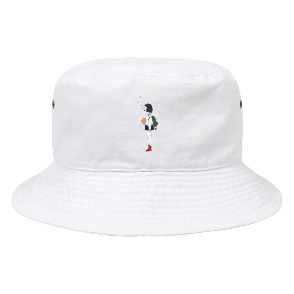 しゃけ丸のエビフライもってる女の子ver.つー Bucket Hat