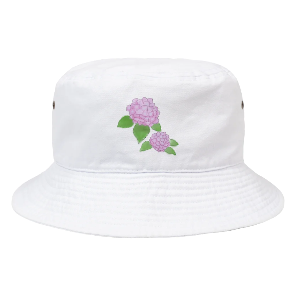 気ままに創作　よろず堂のあじさい　紫 Bucket Hat