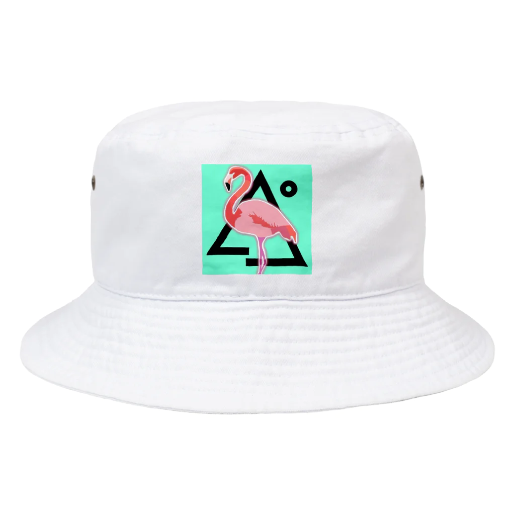 YUTAのフラミンゴ Bucket Hat