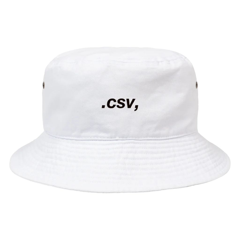 .CSV, (Comma-Separated Values)の.csv,  Bucket Hat