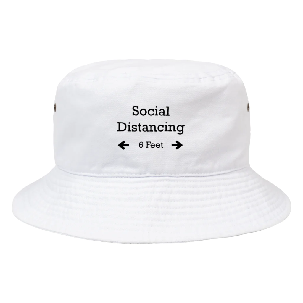 frankc8のSocial Distancing 6 Feet Bucket Hat