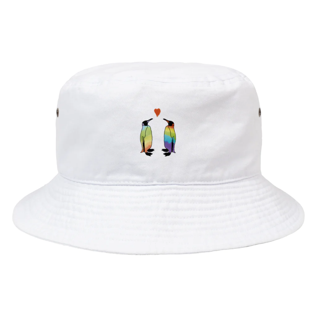 YükaCh!ka(ユカチカ)の虹色ペンギンLOVE Bucket Hat