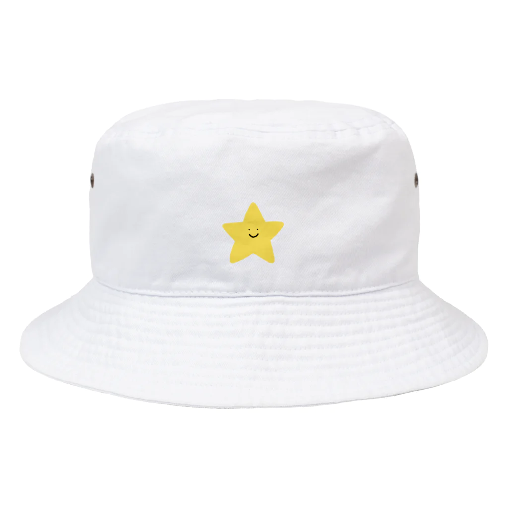 のんびりのこショップのニコニコお星さま Bucket Hat