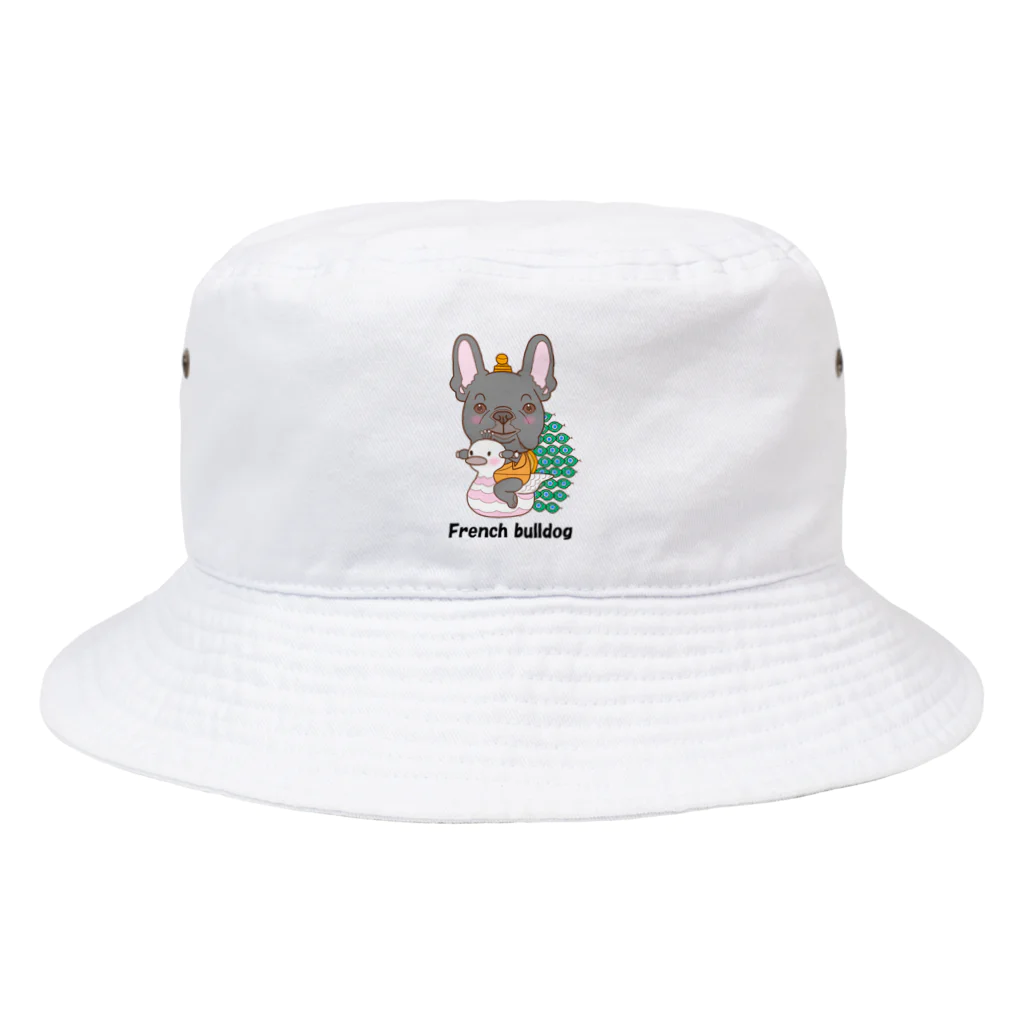 cheluseeの孔雀明王フレンチブルドッグ Bucket Hat