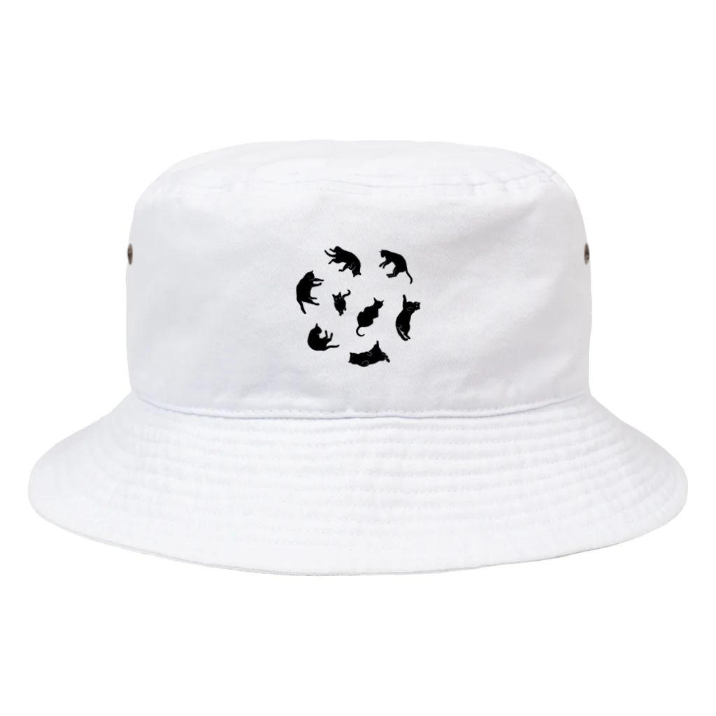 NOBODY754のKitties (Black Bucket Hat