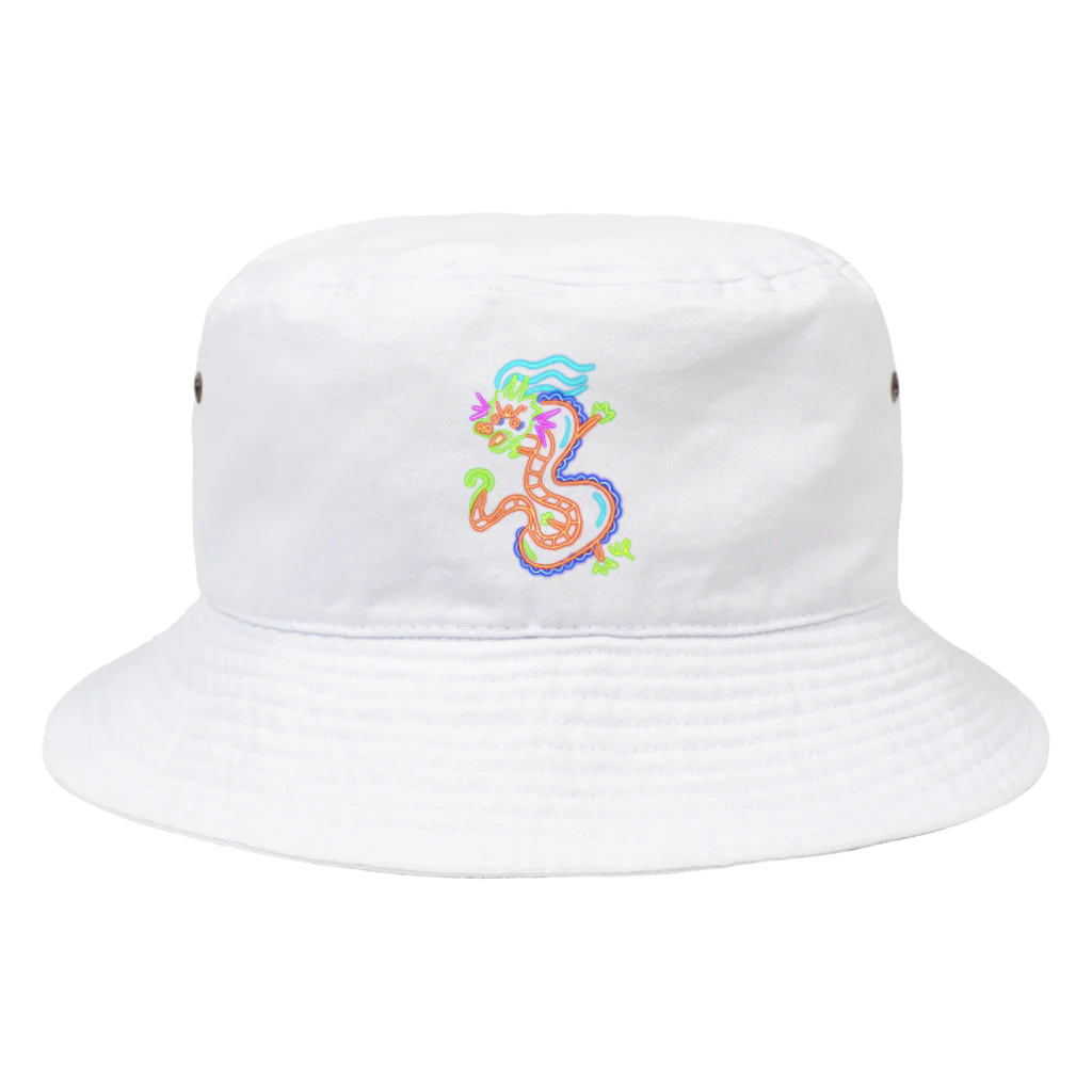 ビレイダオのネオン　龍 Bucket Hat