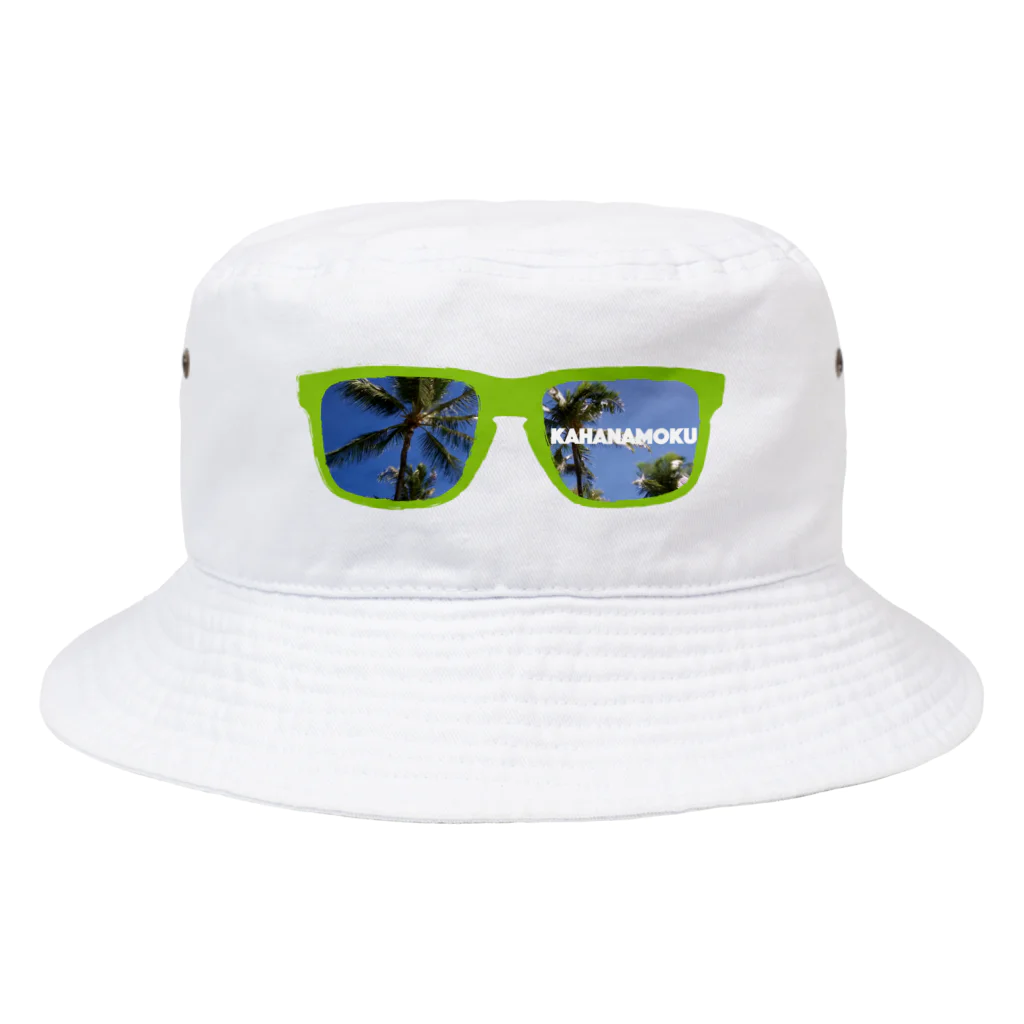 ultra marine yellow_storageのブライト カハナモク ビーチ 緑 Bucket Hat