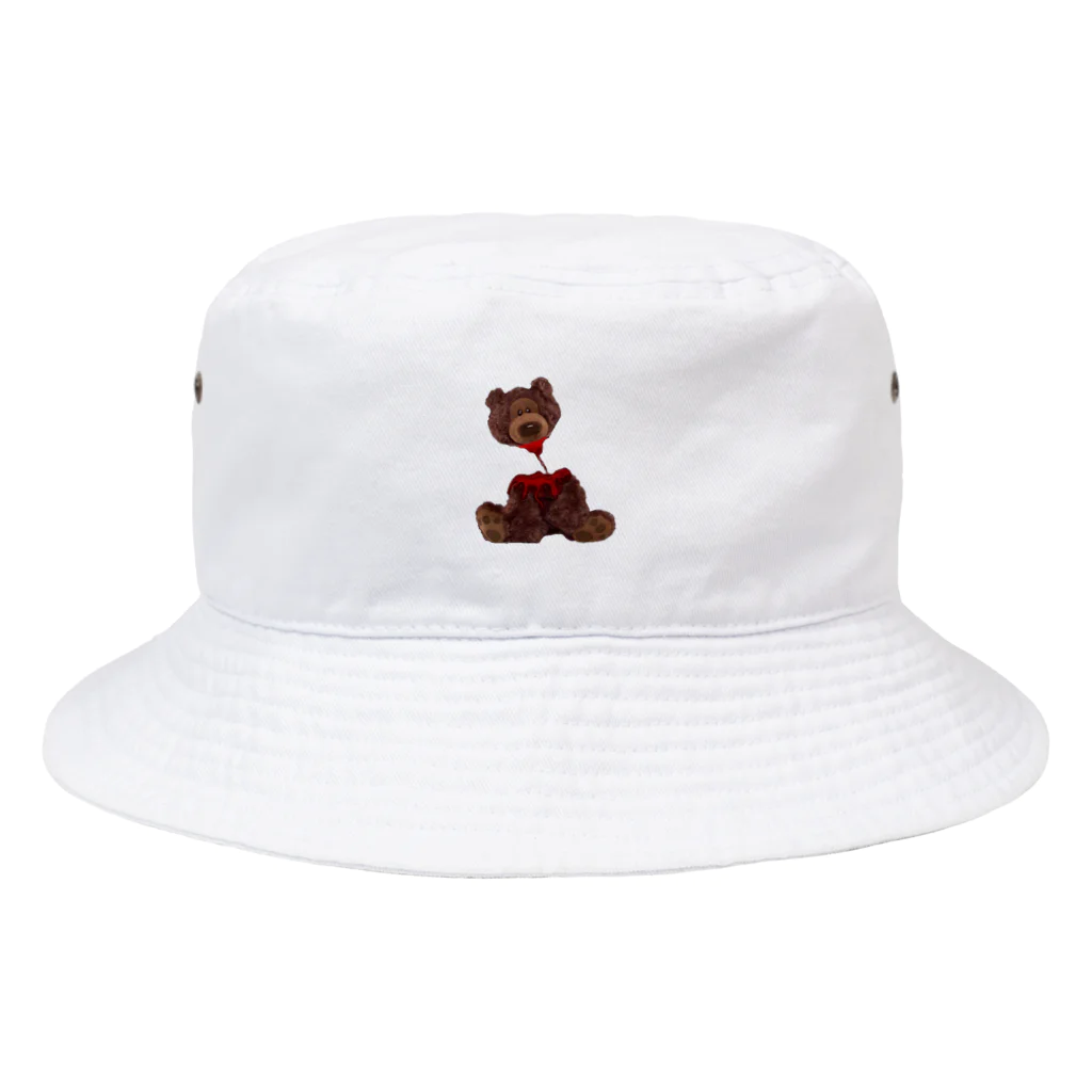 古着屋 im(イム)のちぎれたくまさん Bucket Hat