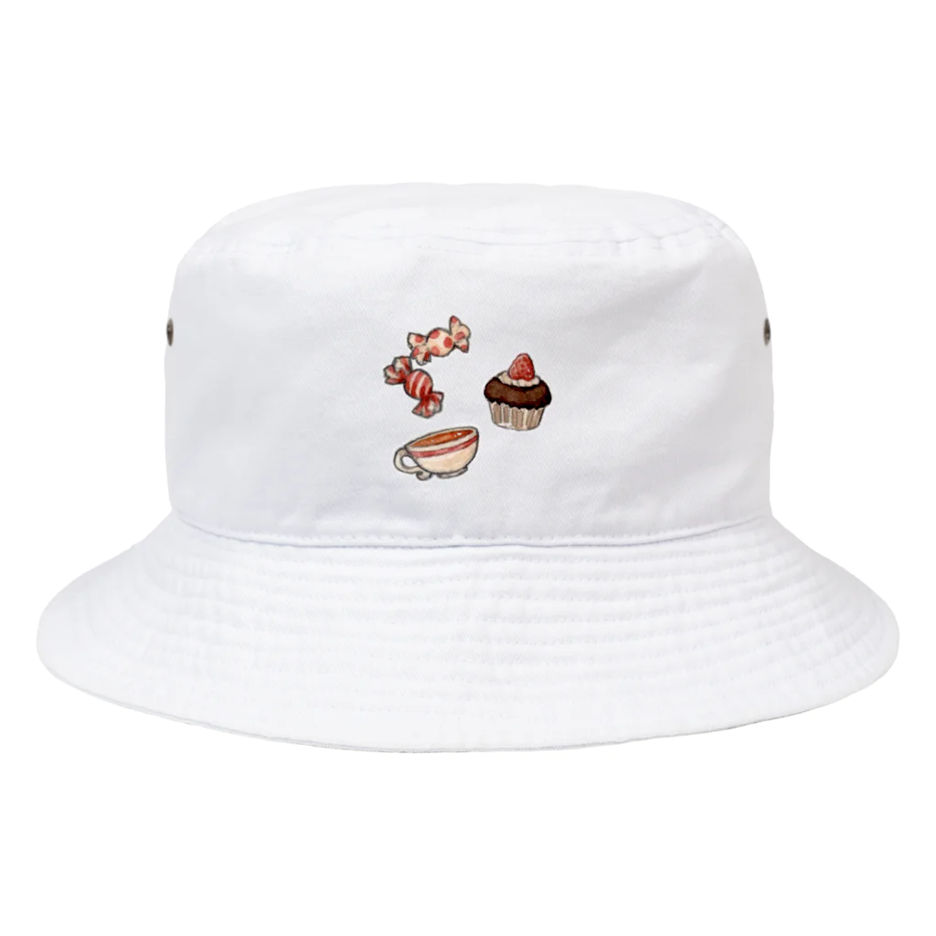 ぐうたら猫のおやつ Bucket Hat