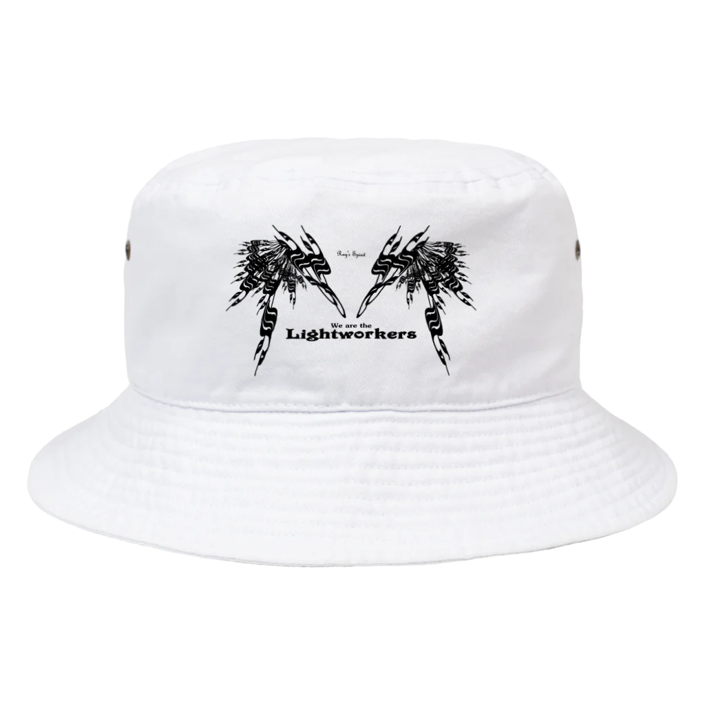 Ray's Spirit　レイズスピリットのLightworker（BLACK） Bucket Hat