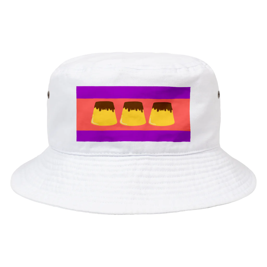 手描きのエトセトラの手描きのぷりん Bucket Hat