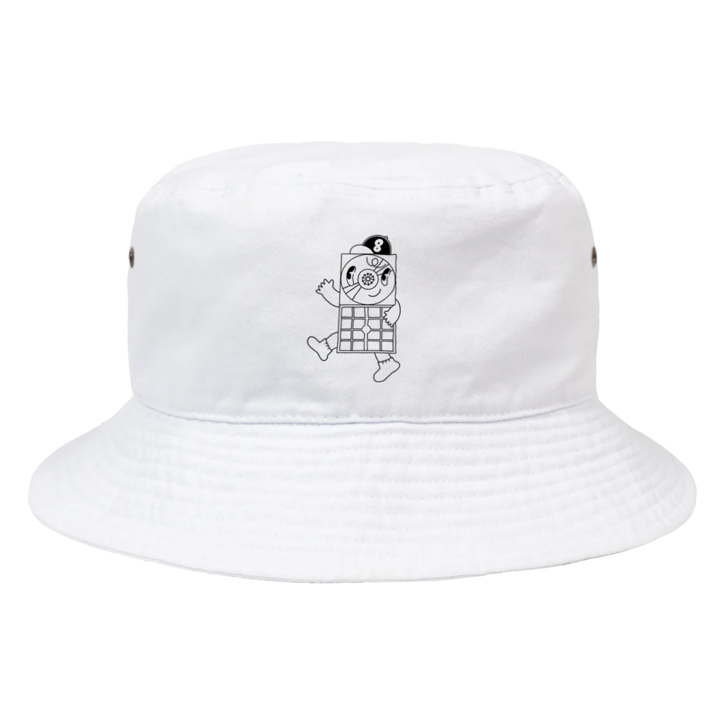 短冊ナイトSHOPの 8㎝ボーヤ（単体・線画） Bucket Hat