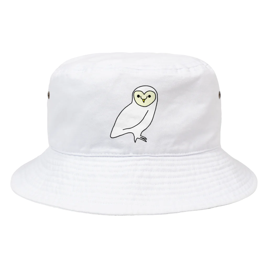 フクロウスキの白いメンフクロウ Bucket Hat