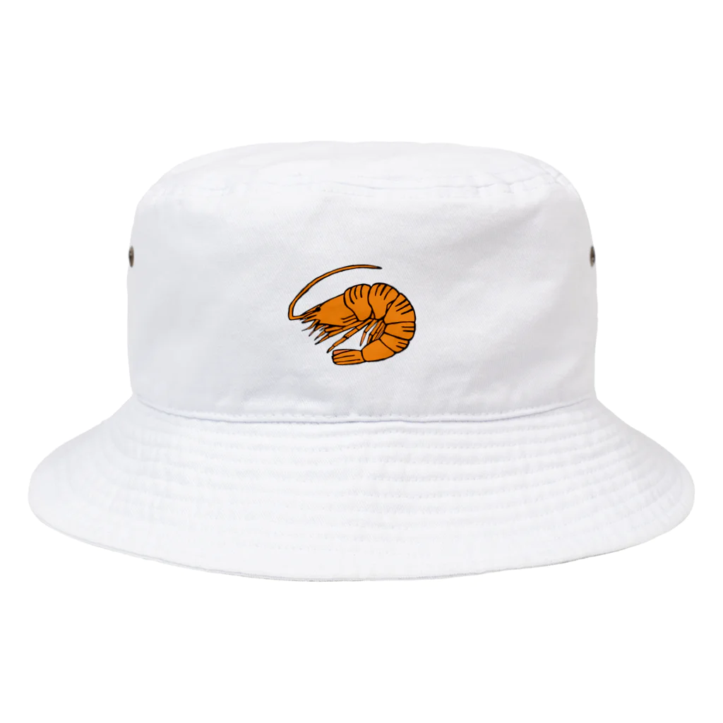 OGNdesignの海老　エビ　shrimp　NO.36 Bucket Hat