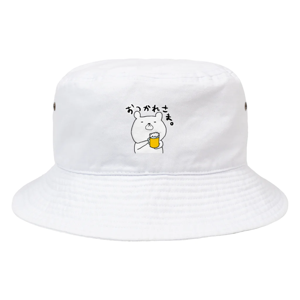 taekop4の無表情なくま（お疲れ様） Bucket Hat