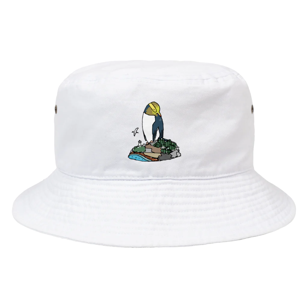 ペンギンパカリのキガシラペンギン Bucket Hat