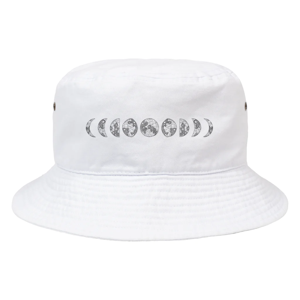 RIRI_designのMOON(月の満ち欠け) Bucket Hat