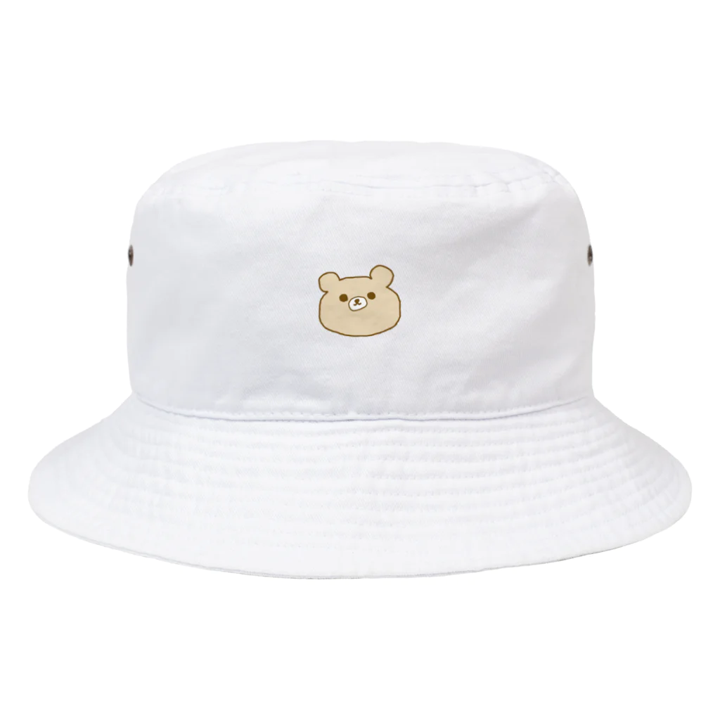 komのくまとはっちゃんのくまくまさん真顔 Bucket Hat