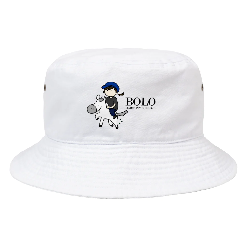 HarmonyCollege_Osyan-T-shirtのBOLOGIRL(kuro) Bucket Hat