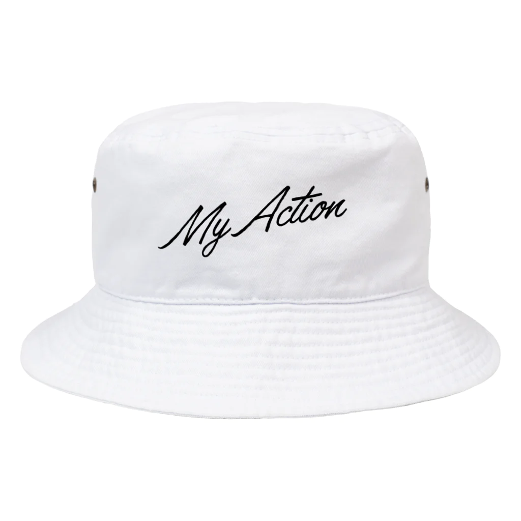 My ActionのMy Action Goods Black Bucket Hat