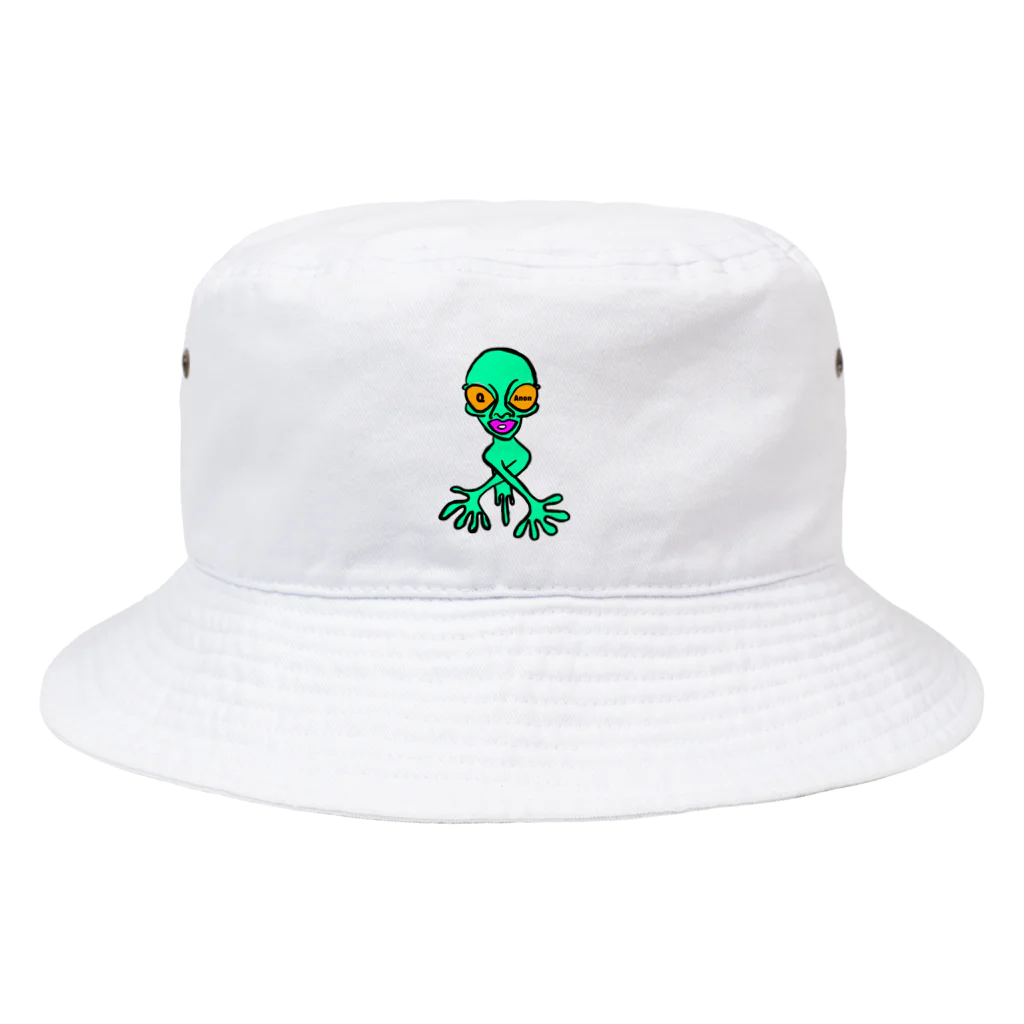 AmberjackのQanon 宇宙人 Bucket Hat