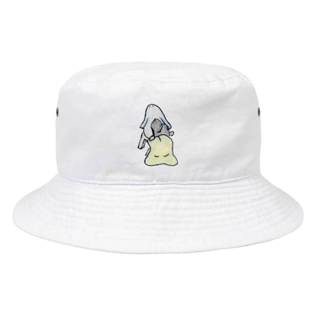 🍩tarojiro(たろじろ) shop🍩のふかふか背後霊に癒される Bucket Hat