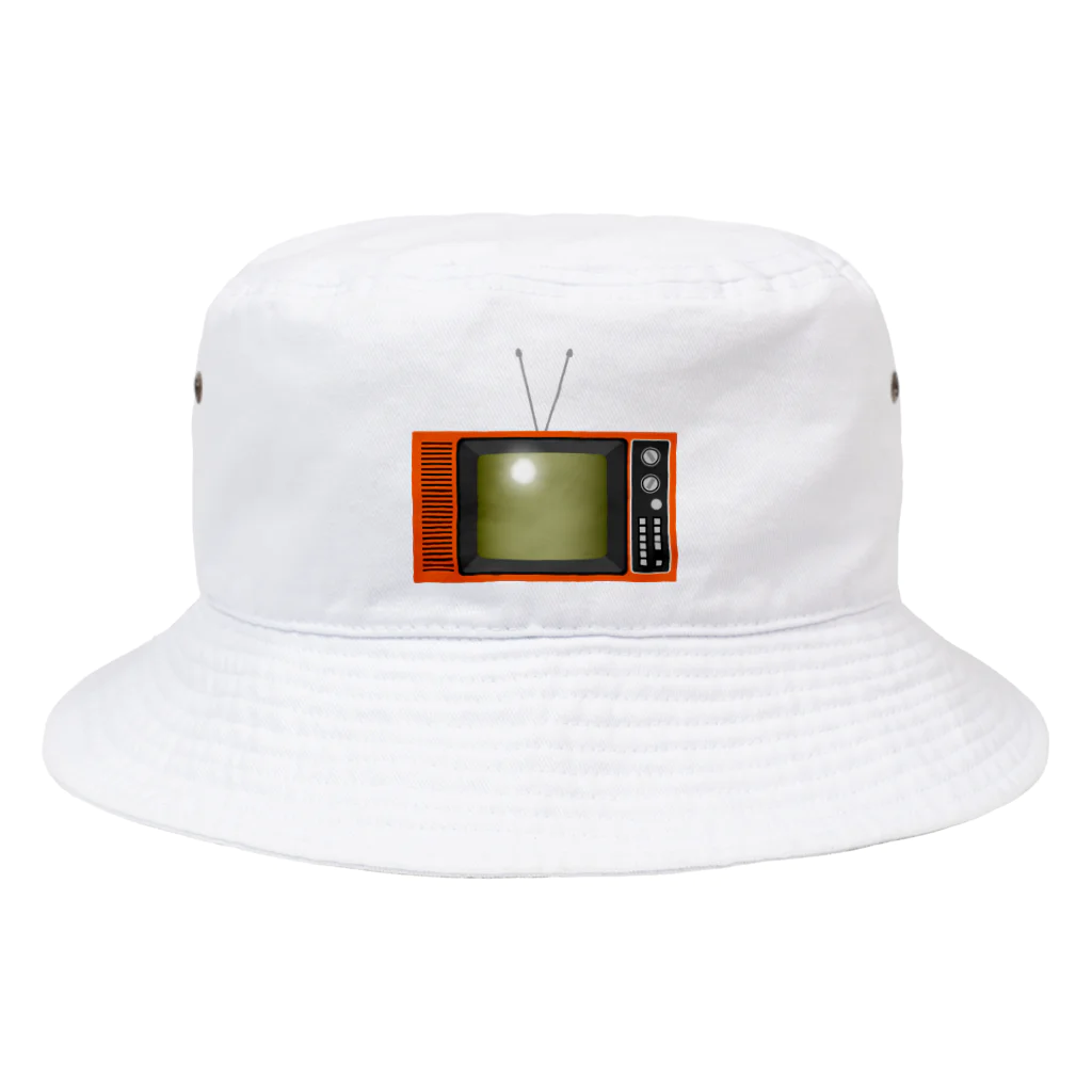 illust_designs_labのレトロな昭和の可愛いテレビのイラスト Bucket Hat