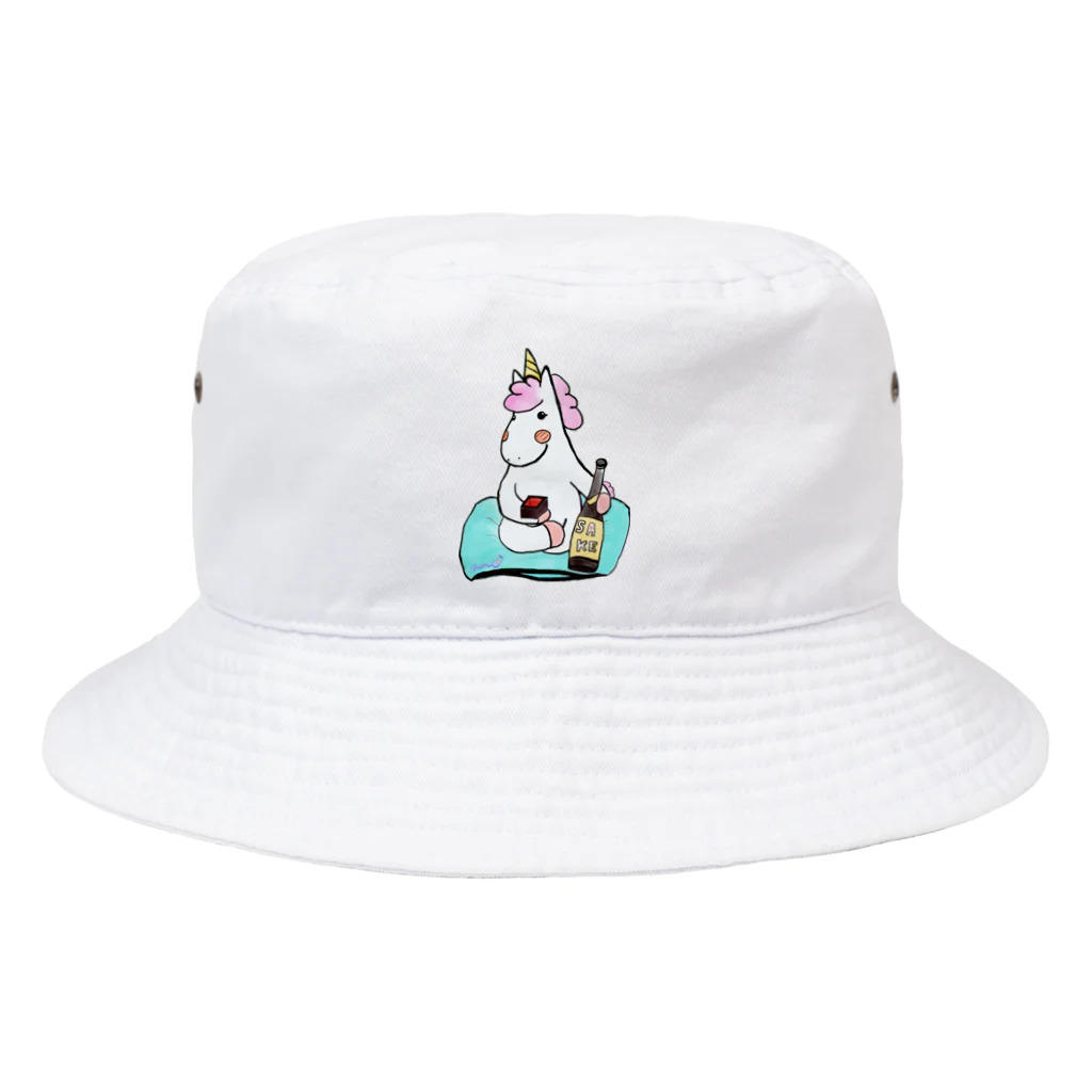 天使のやすらぎのほろ酔いこんこん Bucket Hat