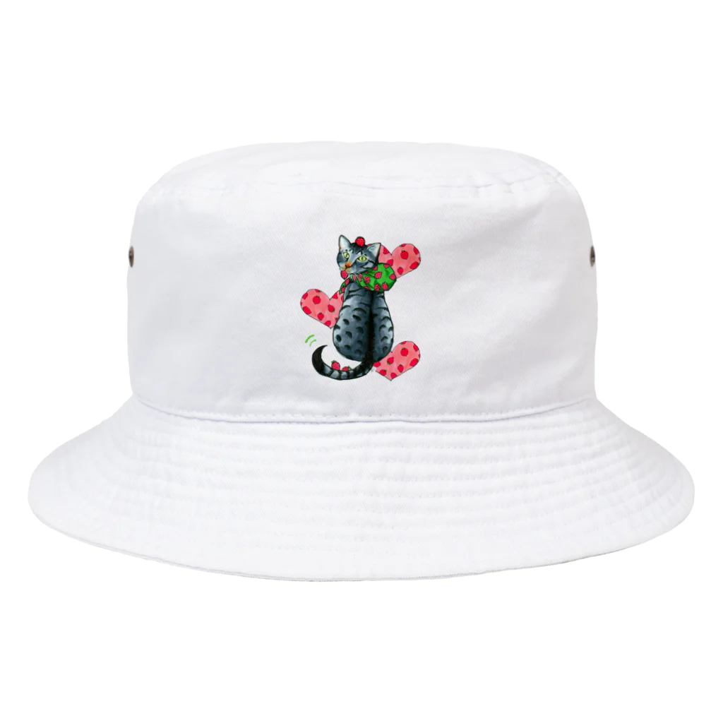 miku'ꜱGallery星猫のいちご大好きにゃんこ Bucket Hat