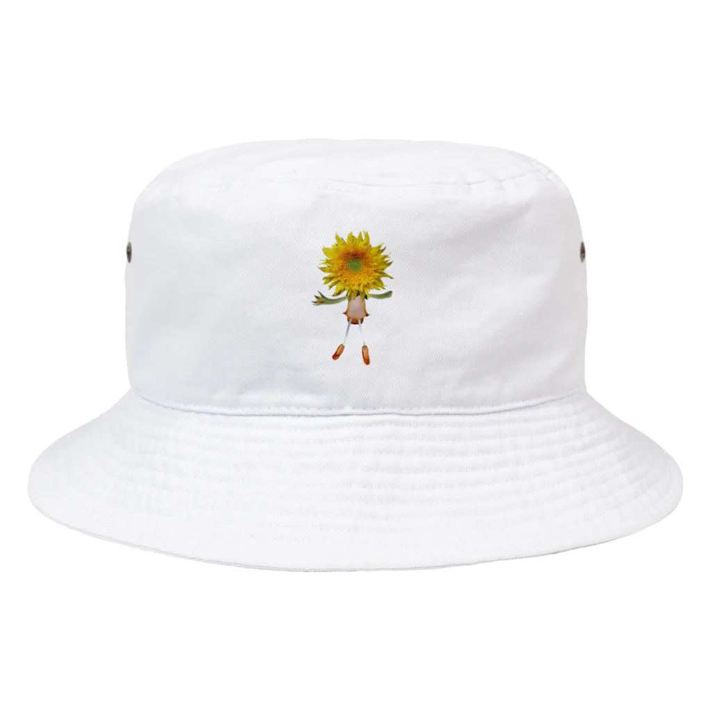 flower & Plants Edenのフラワードール・ヒマワリ Bucket Hat