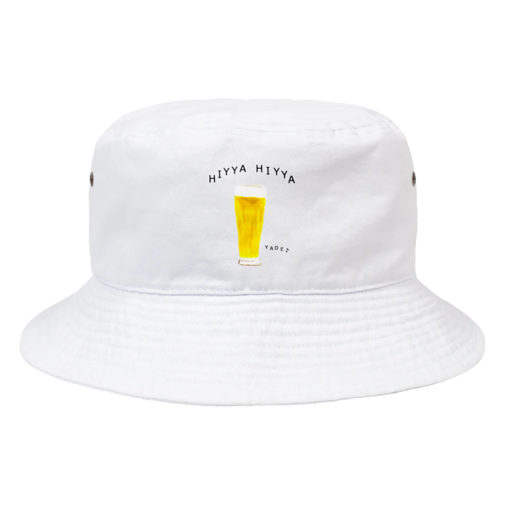 NIKORASU GOのビール大好き人間専用デザイン「ひやひややで」 Bucket Hat