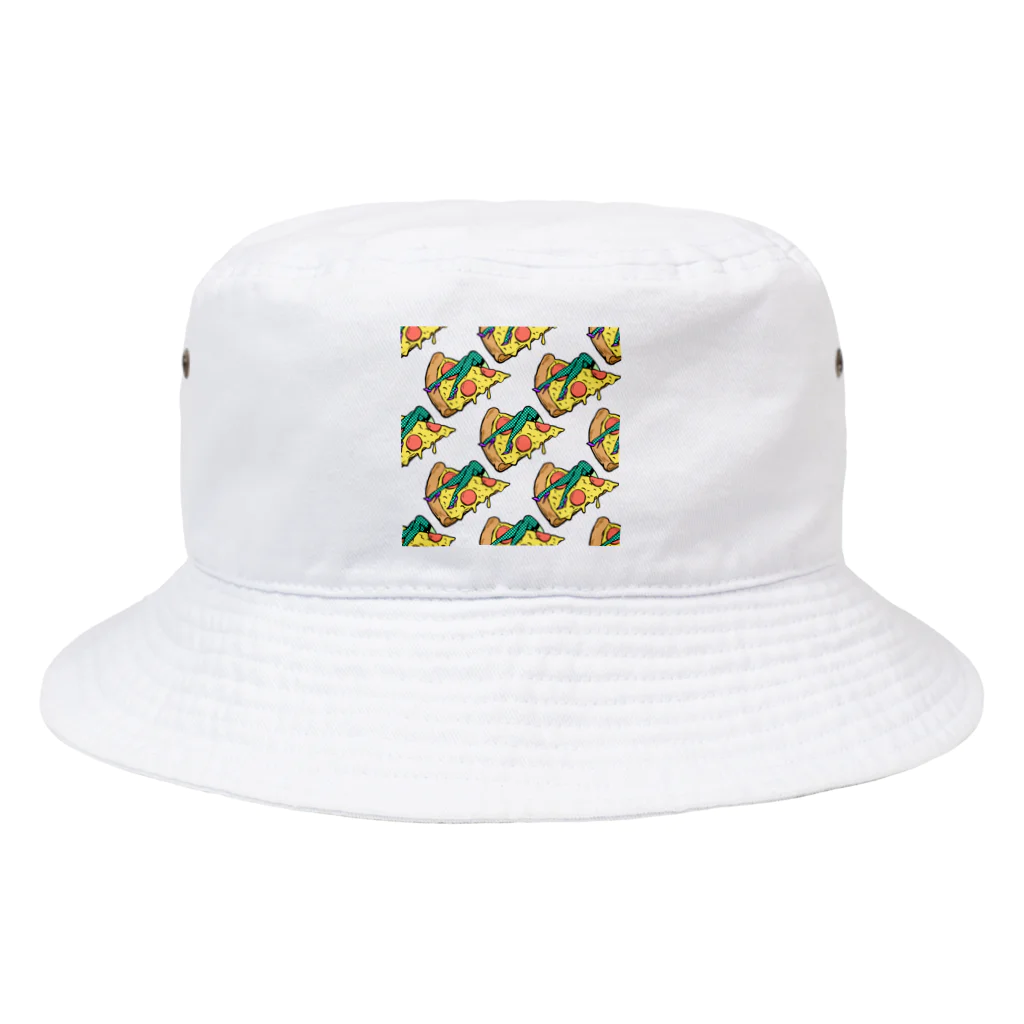 Mieko_Kawasakiの欲望のピザ🍕　GUILTY PLEASURE PIZZA AO TRANSPARENCY Bucket Hat