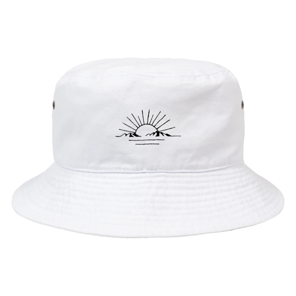 thinkingsomethingreatのしんぷるな太陽 Bucket Hat