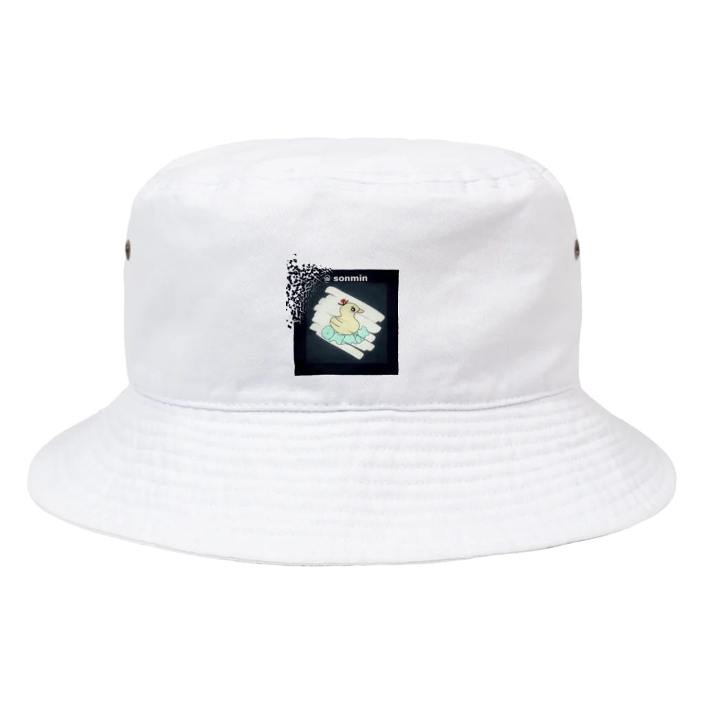 ほのぼのむら商店のカッコつけたアヒル Bucket Hat