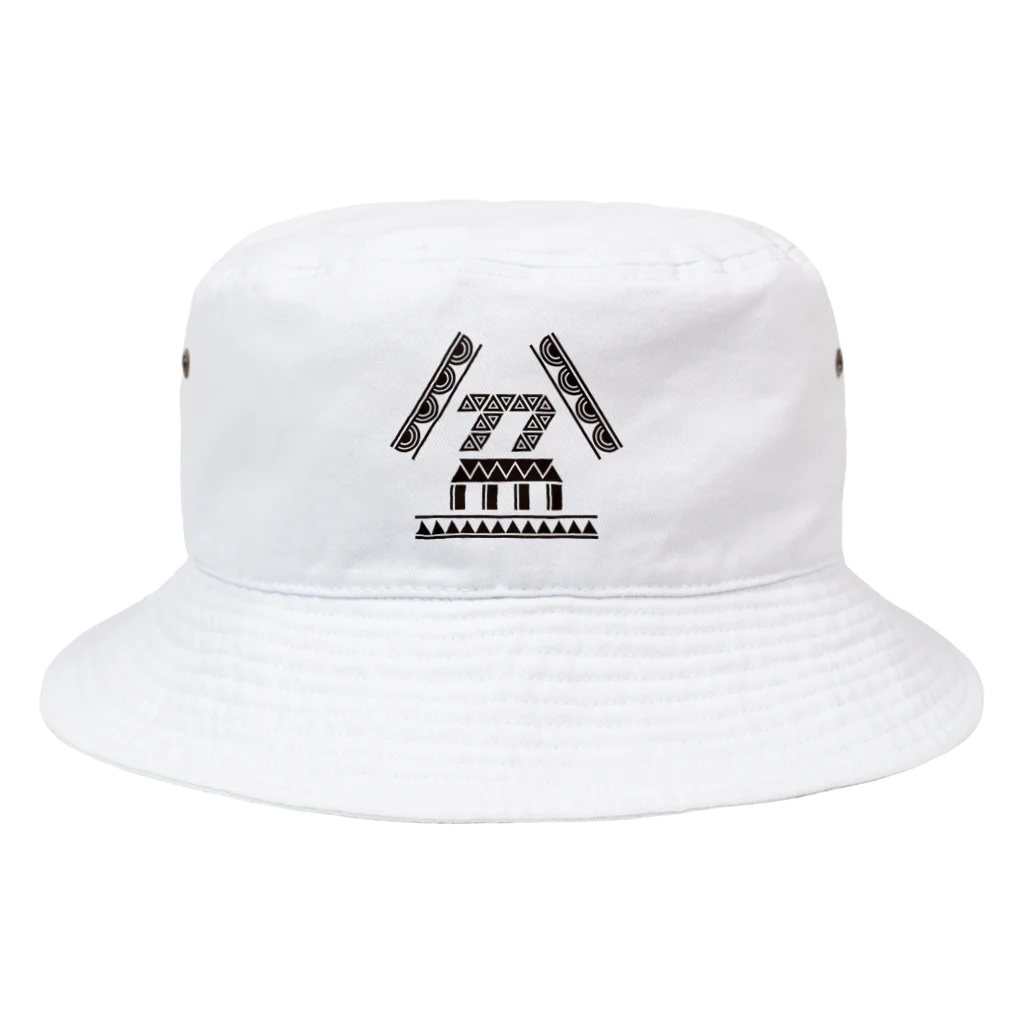 DoBONのBONトライブ／モノクロ Bucket Hat